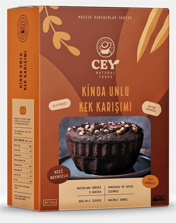 Cey Natural Kinoa Unlu Kek Karışımı 265 gr